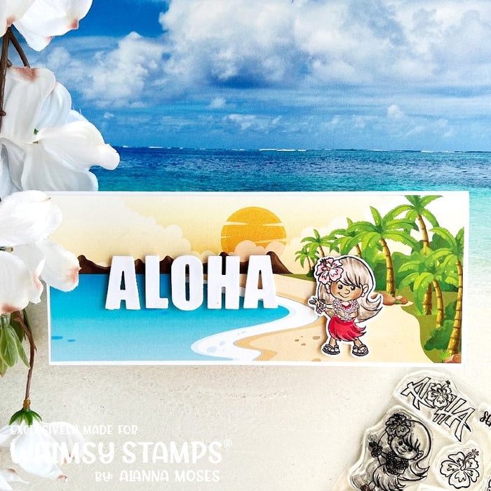 **NEW Slimline Paper Pack - Just Beachy - Whimsy Stamps
