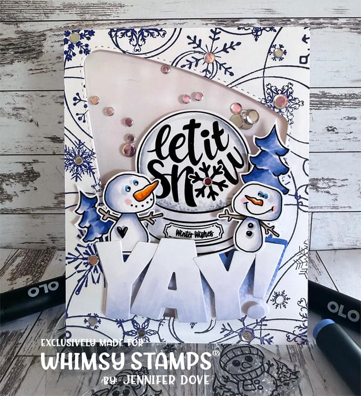 **NEW Snowman Smiles Clear Stamps - Whimsy Stamps