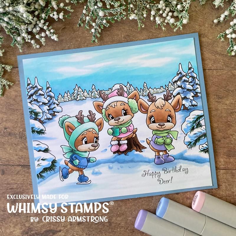 *NEW Hello Deer Clear Stamps - Whimsy Stamps