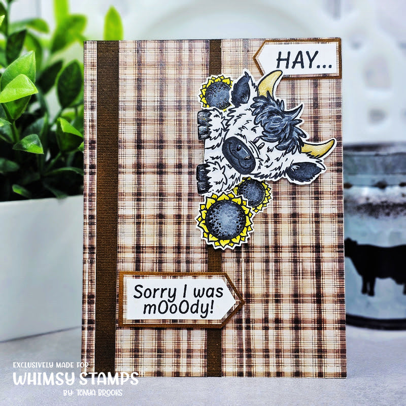 Cow Crazy Clear Stamps - Whimsy Stamps