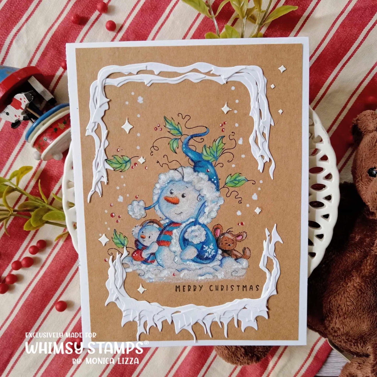 Snowman and Friends - Digital Stamp.