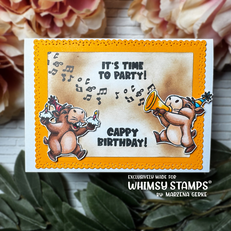 Cappy Birthday Clear Stamps - Whimsy Stamps