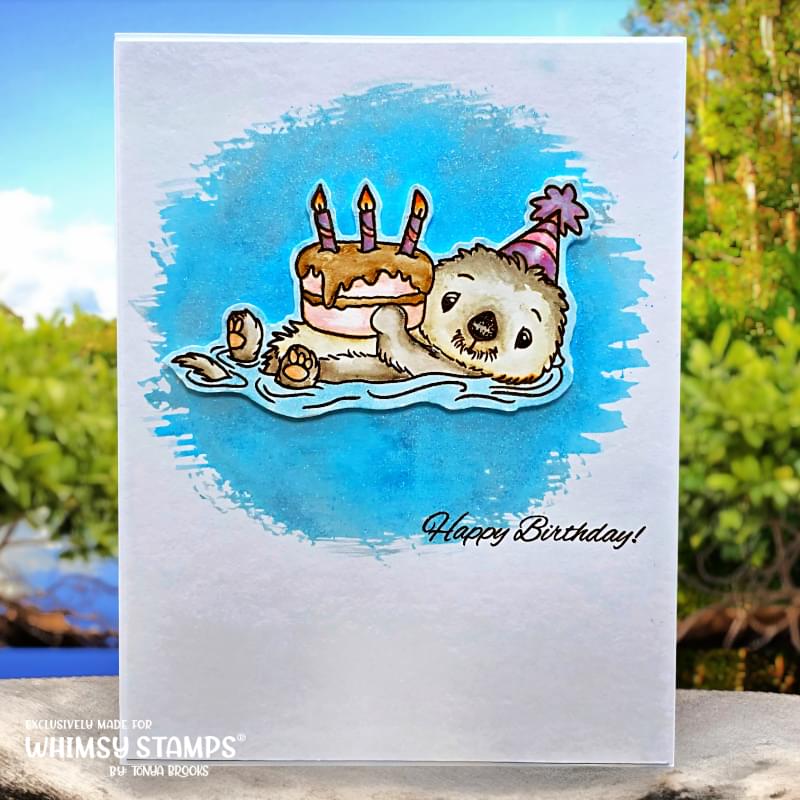 An Otter Birthday Clear Stamps - Whimsy Stamps