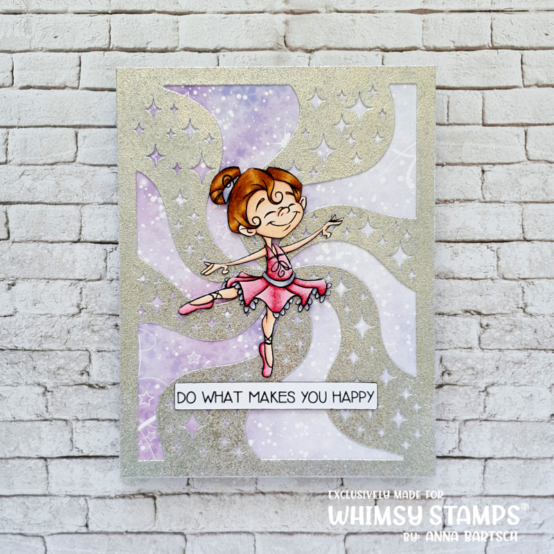 Ballerina Girl - Digital Stamp - Whimsy Stamps