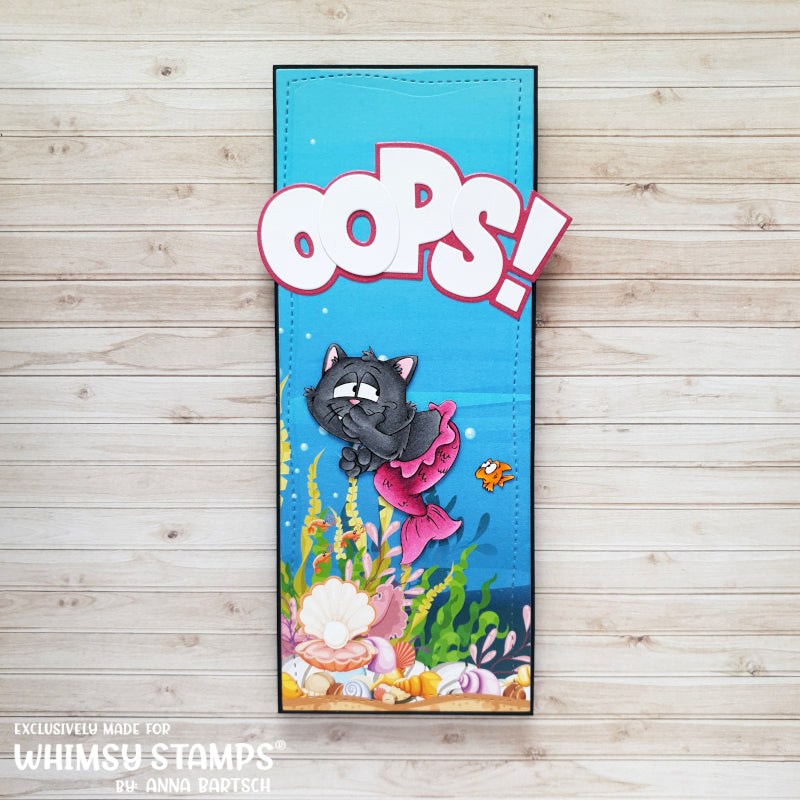 PurrMaid Toot - Digital Stamp - Whimsy Stamps