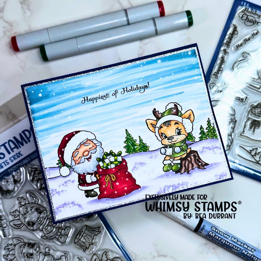 Hello Deer NoFuss Masks - Whimsy Stamps