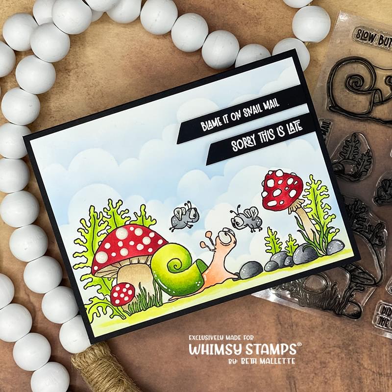 **NEW Blame It On Snail Mail - NoFuss Masks - Whimsy Stamps