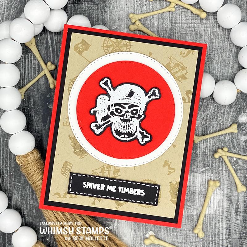 Treasure Map Clear Stamps - Whimsy Stamps