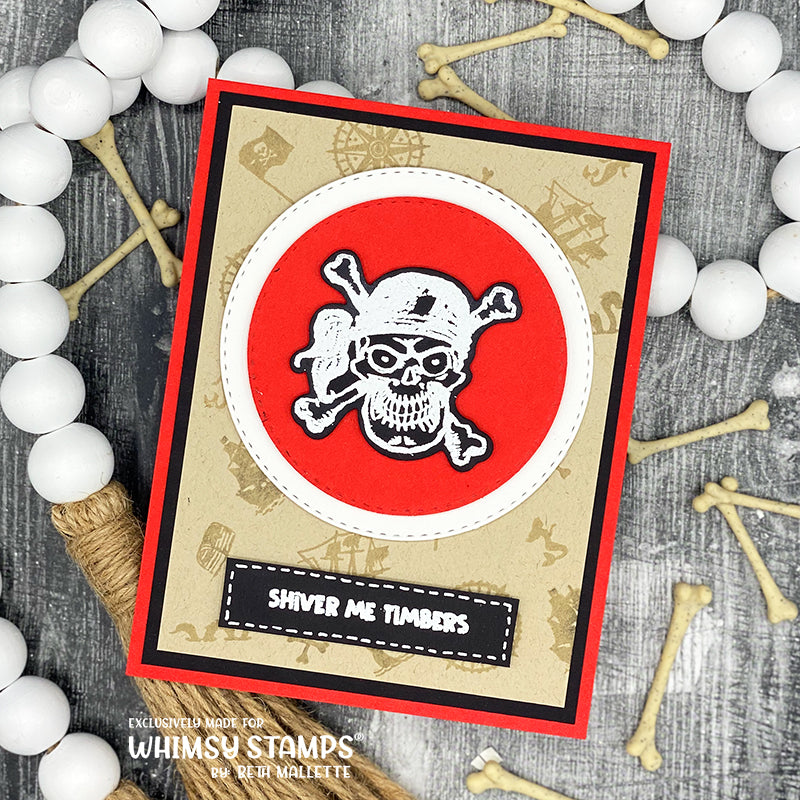 Treasure Map Clear Stamps - Whimsy Stamps