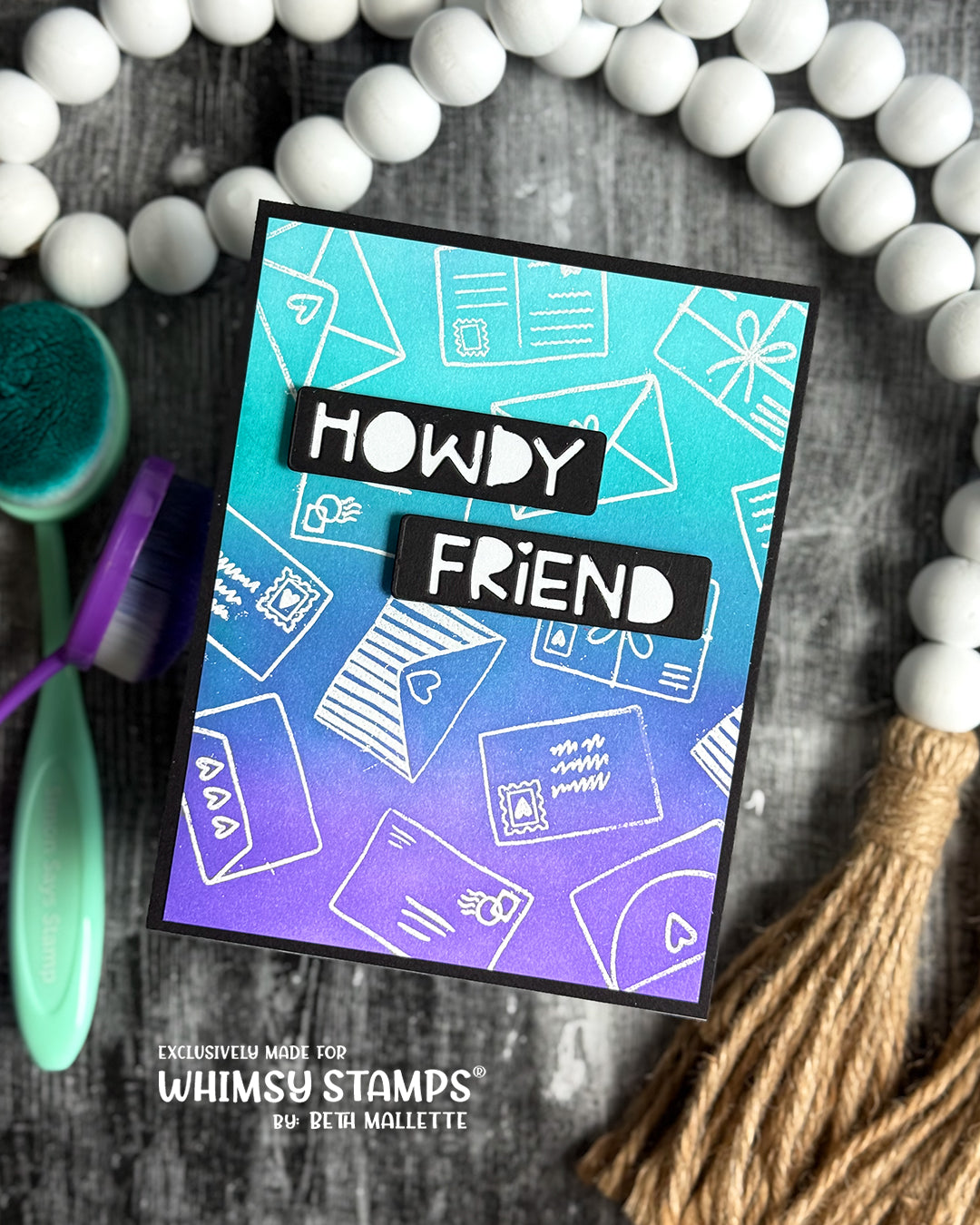 Postal Minis Clear Stamps - Whimsy Stamps