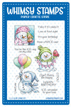 **NEW Birthday Cool Clear Stamps - Whimsy Stamps
