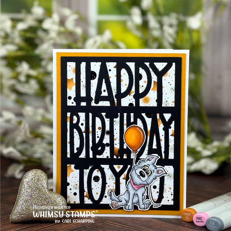 *NEW Doggone Birthdays Clear Stamps - Whimsy Stamps