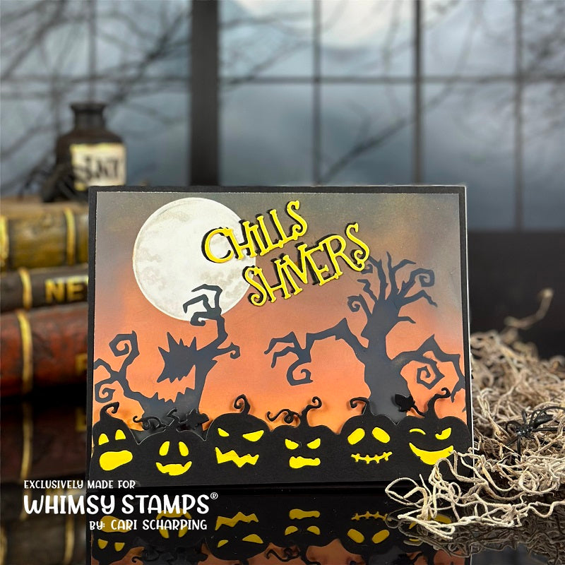 Jack o'Lanterns Border Die - Whimsy Stamps