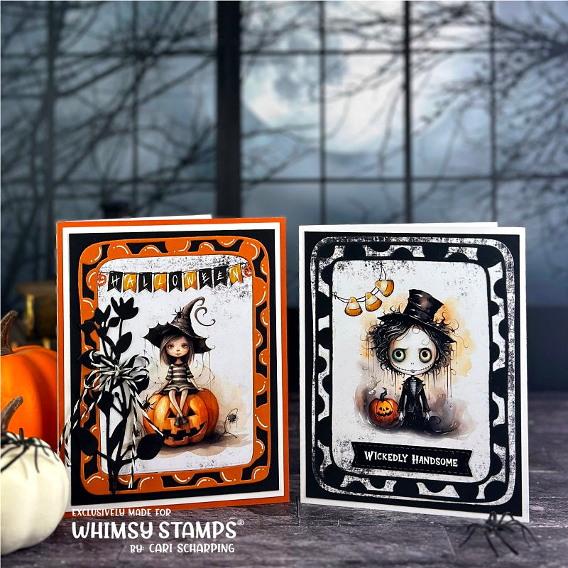 Quick Card Fronts - Lil Warlocks - Whimsy Stamps