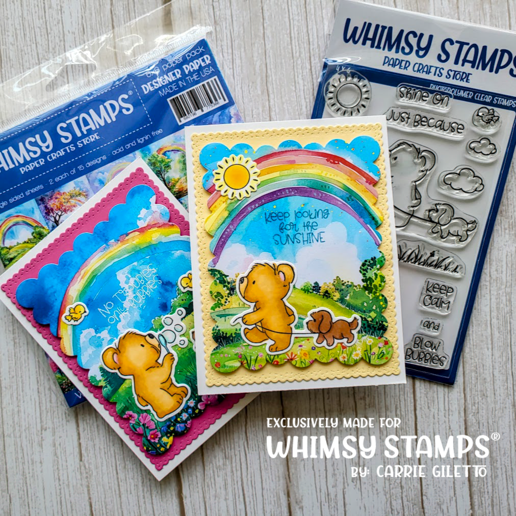 Bear Bubbles Outline Die Set - Whimsy Stamps