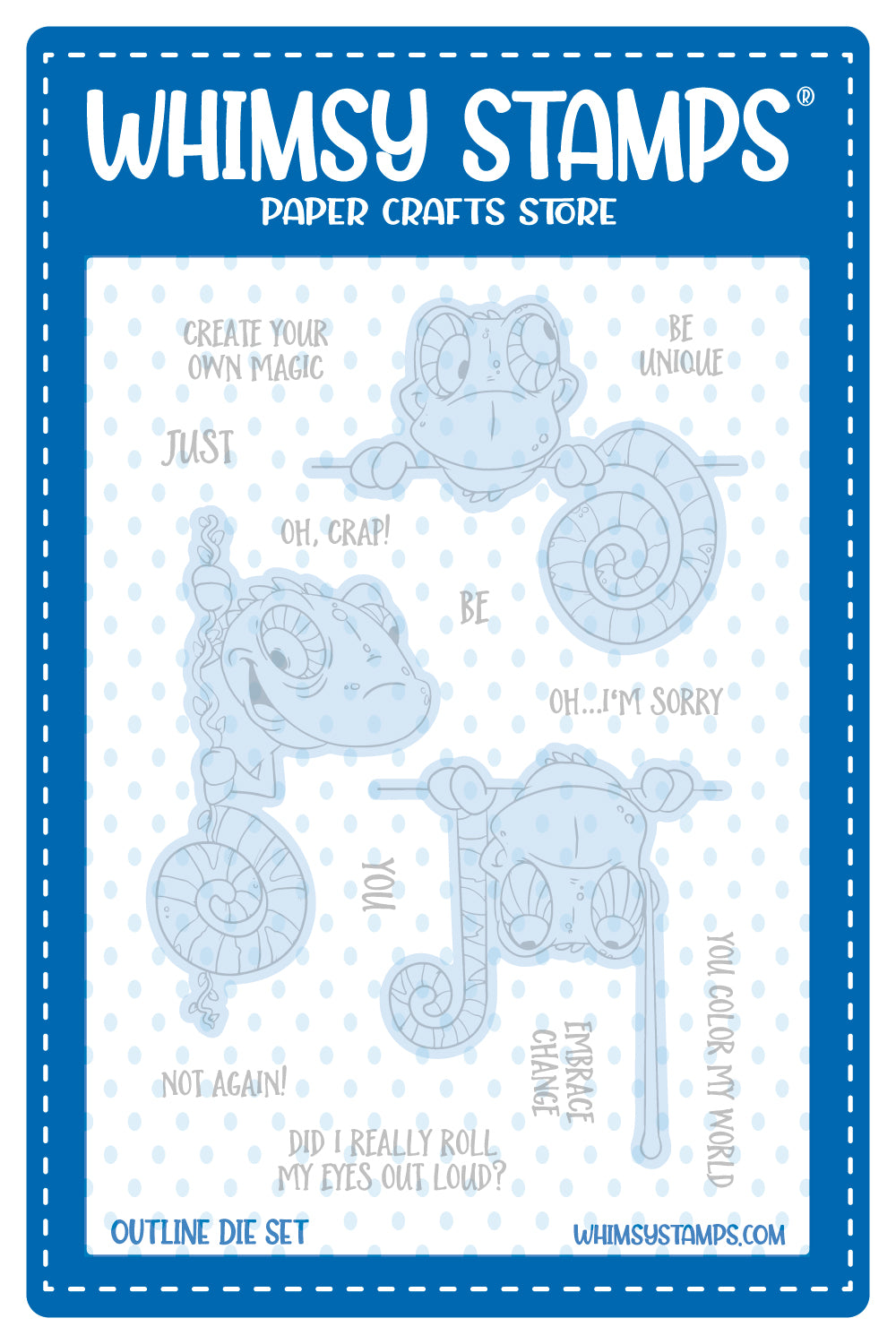 Cloaked Blokes Outlines Die Set - Whimsy Stamps