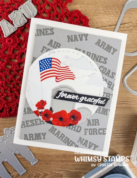 Military Honoring All Clear Stamps - Whimsy Stamps