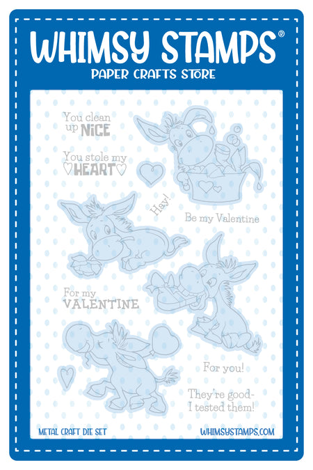 **NEW Donkey Love Outlines Die Set - Whimsy Stamps