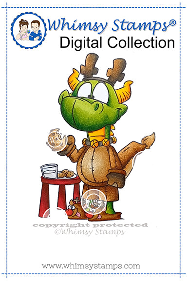 Dudley Santa's Cookies - Digital Stamp