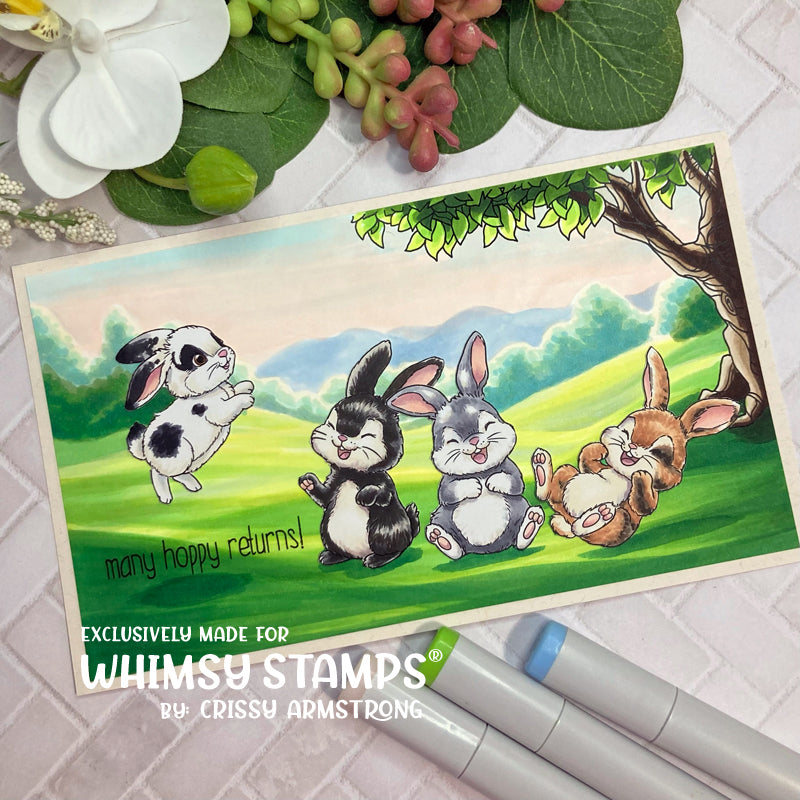 *NEW Funny Bunnies NoFuss Masks - Whimsy Stamps