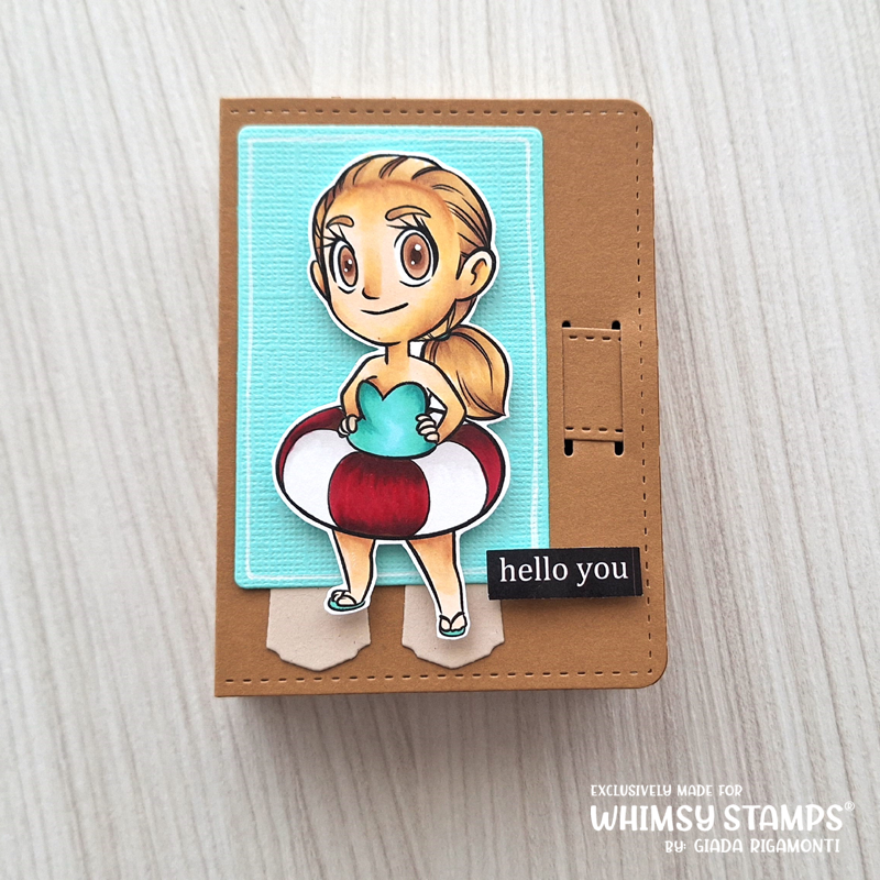 Mini Innertube with Glasses - Digital Stamp - Whimsy Stamps