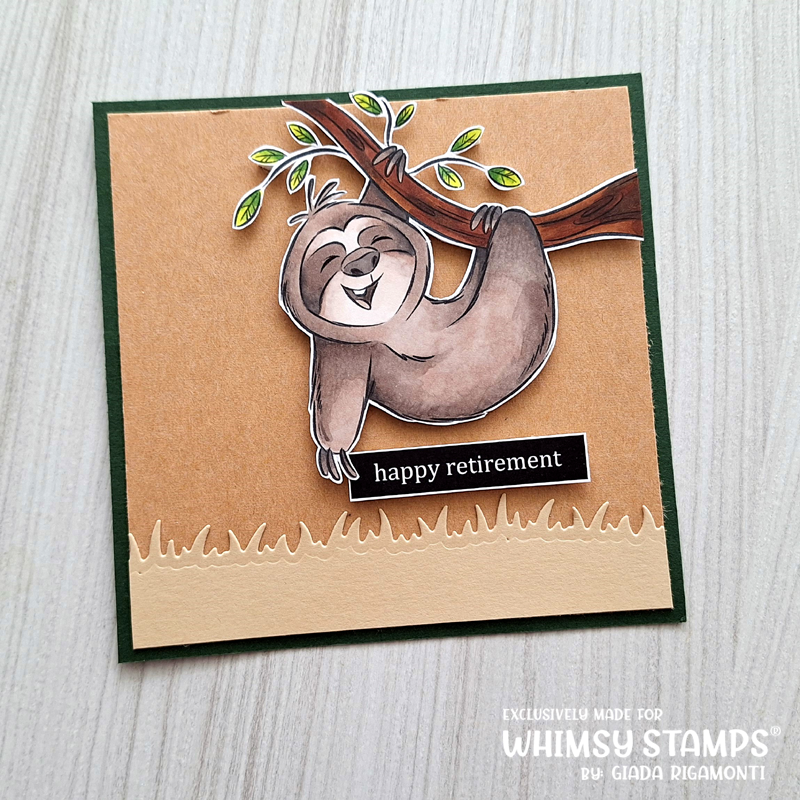 Sloth - Digital Stamp - Whimsy Stamps