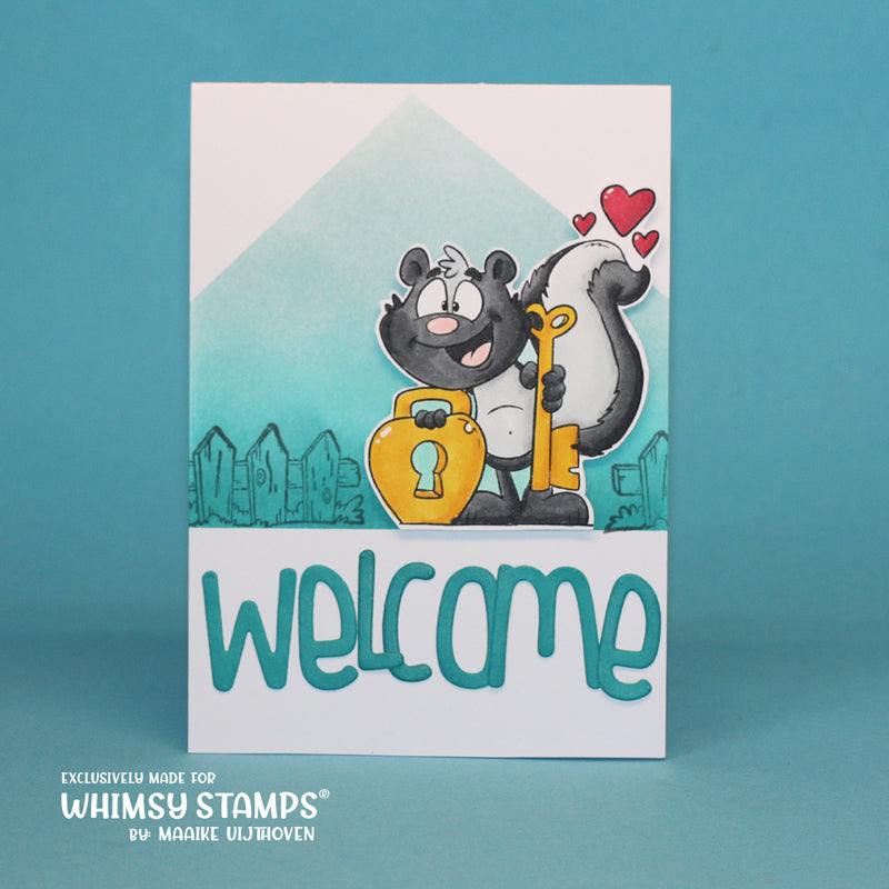 Key to My Heart - Digital Stamp - Whimsy Stamps