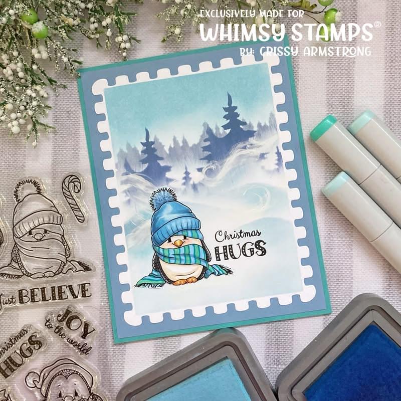 Penguin Winter Holiday Clear Stamps - Whimsy Stamps