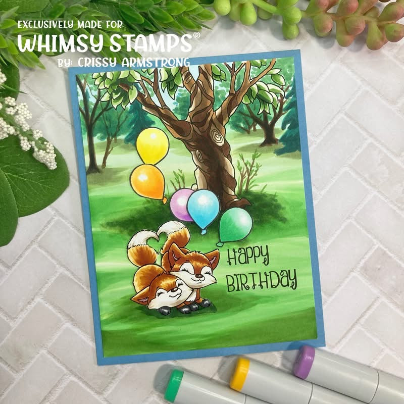 Woodland Valentine Clear Stamps - Whimsy Stamps