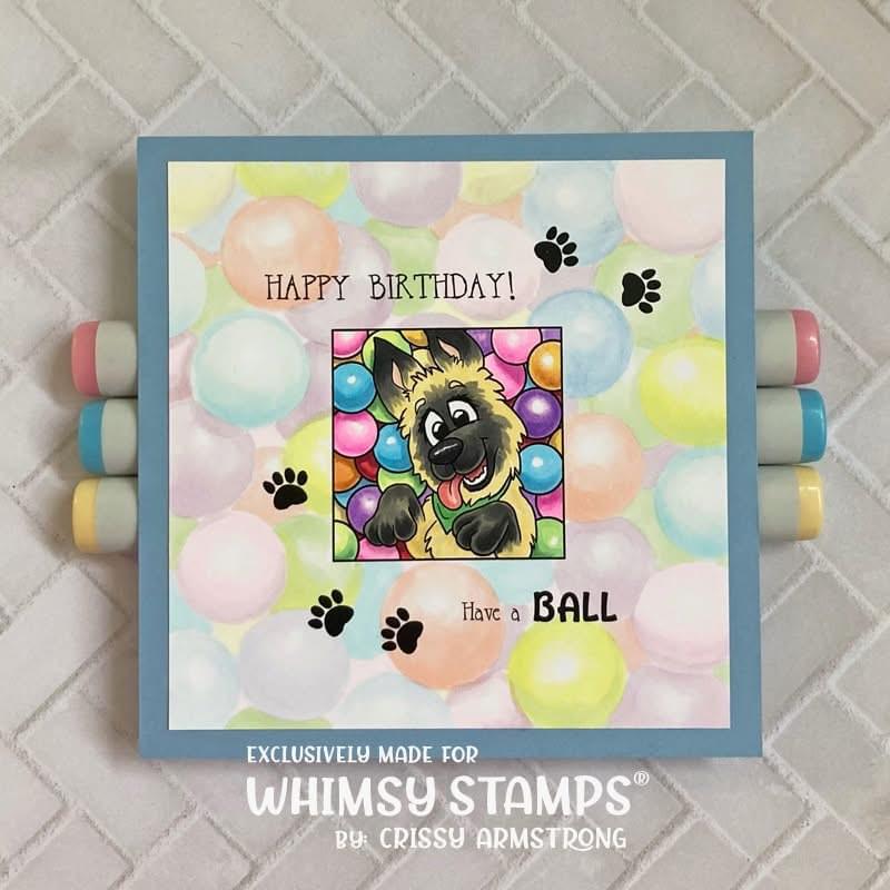 Doggone Birthdays Clear Stamps - Whimsy Stamps