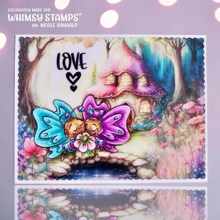 *NEW Butterfly Wishes Clear Stamps - Whimsy Stamps