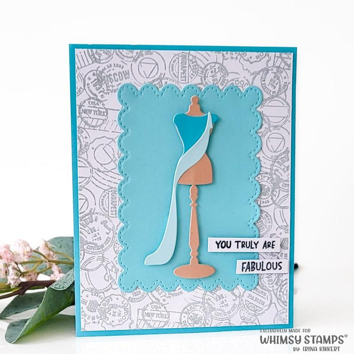 **NEW Fashion Dress Form Die Set - Whimsy Stamps