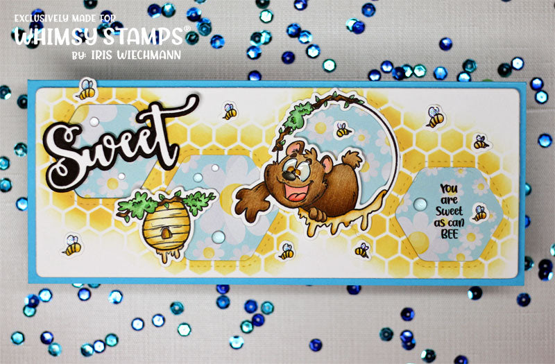 Honeybear Outline Die Set - Whimsy Stamps