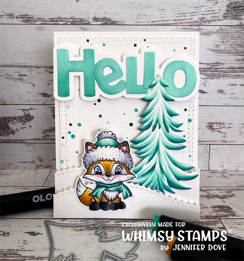 Christmas in the Woods Clear Stamps - Whimsy Stamps