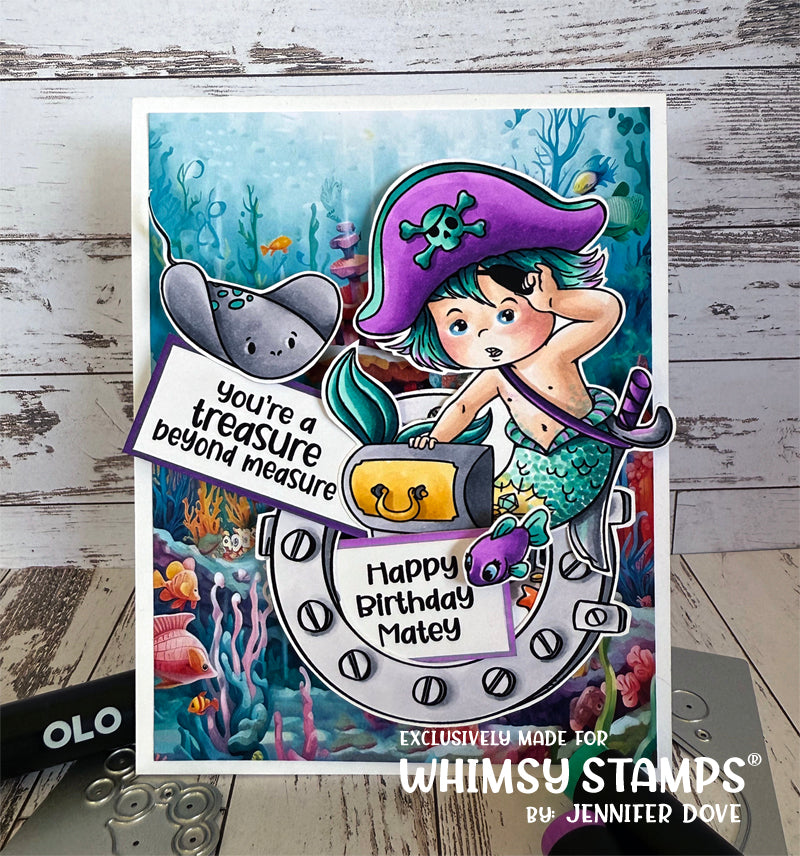 **NEW Mermaid Kids Boy Clear Stamps - Whimsy Stamps