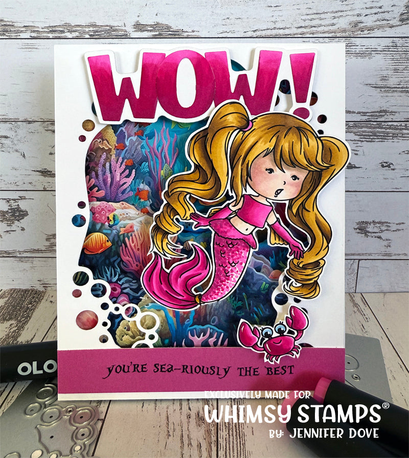 **NEW Mermaid Kids Girl Clear Stamps - Whimsy Stamps