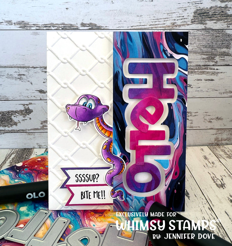 Sassy Snakes Clear Stamps - Whimsy Stamps