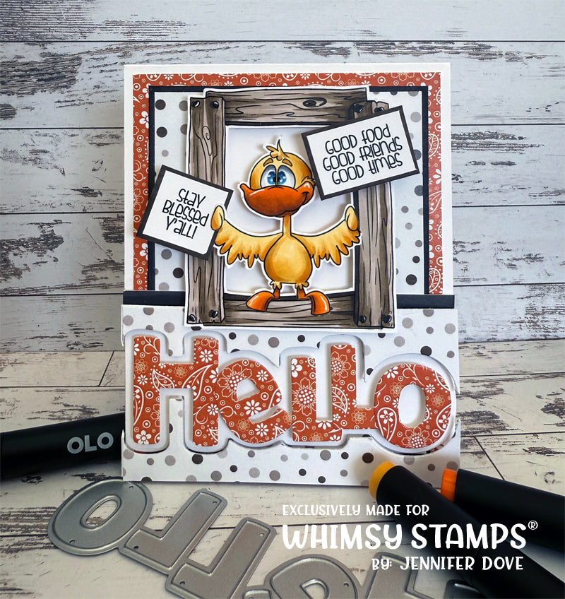 **NEW Barnyard Elements Clear Stamps - Whimsy Stamps