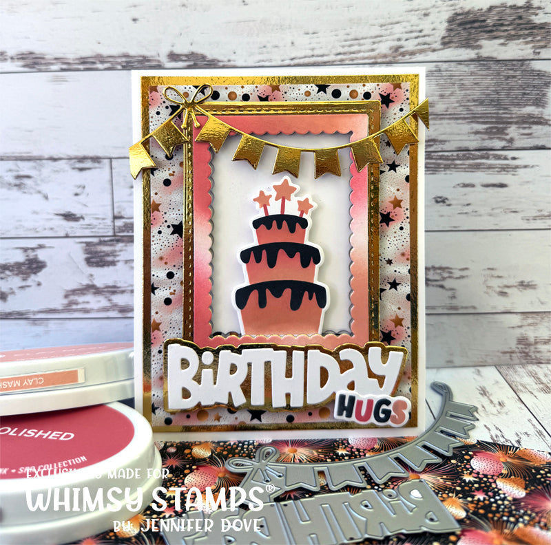 *NEW Birthday Wish Outline Die Set - Whimsy Stamps