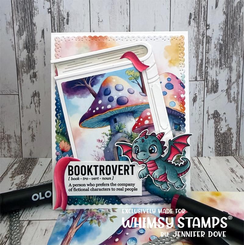 Book Nerd Clear Stamps - Whimsy Stamps