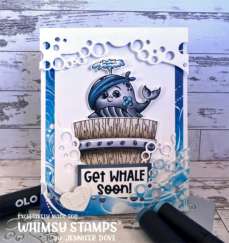 **NEW Get Well Hugs Clear Stamps - Whimsy Stamps