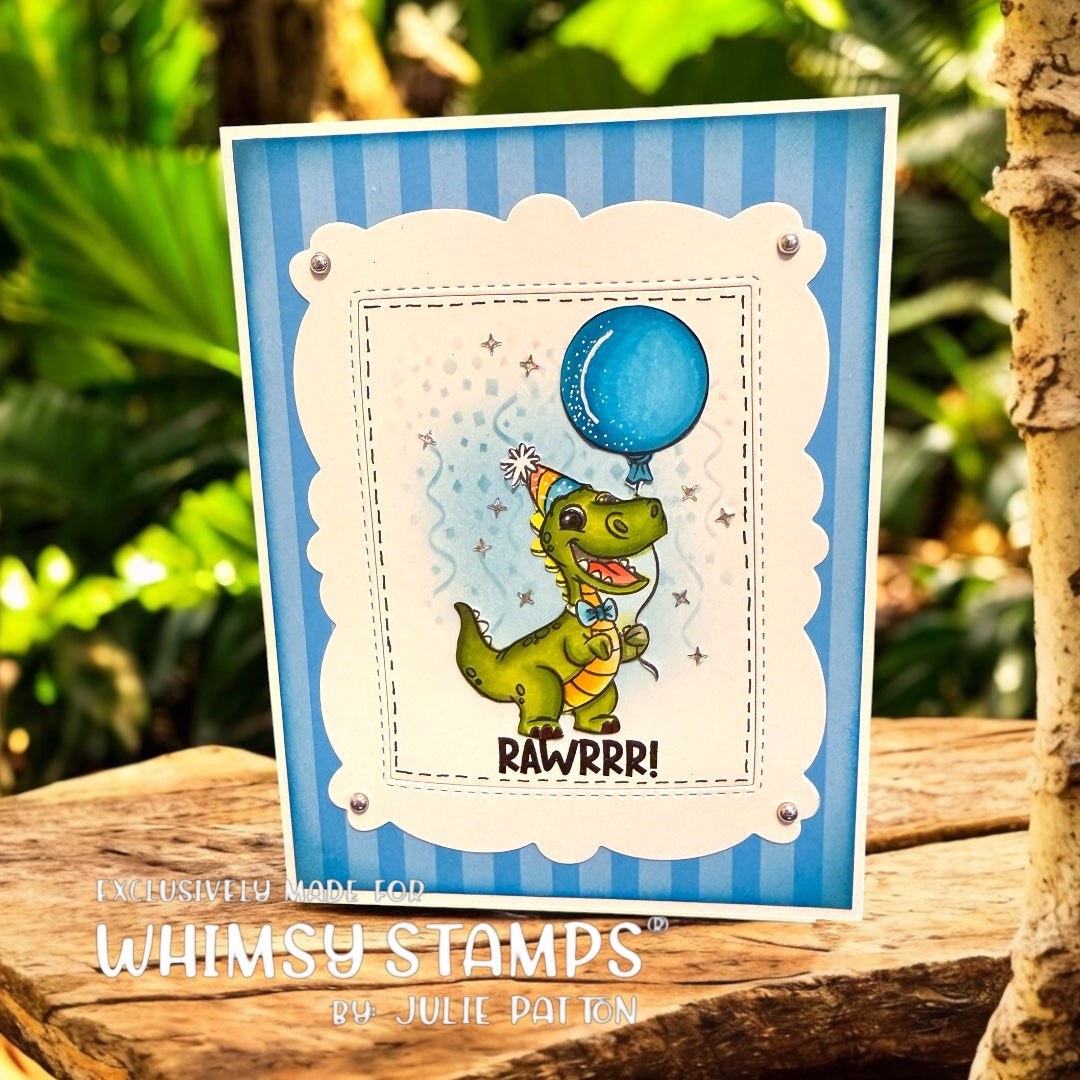 *NEW Dino Birthdays Clear Stamps - Whimsy Stamps