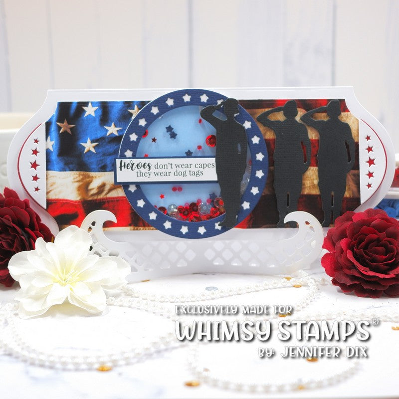Military Bunting Die Set - Whimsy Stamps