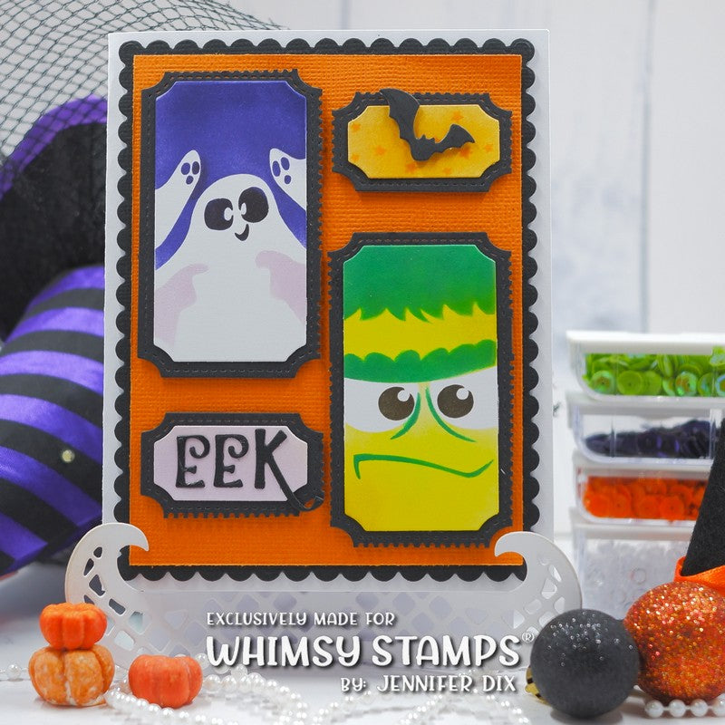 *NEW Terrific Tickets Halloween Layering Stencil - Whimsy Stamps