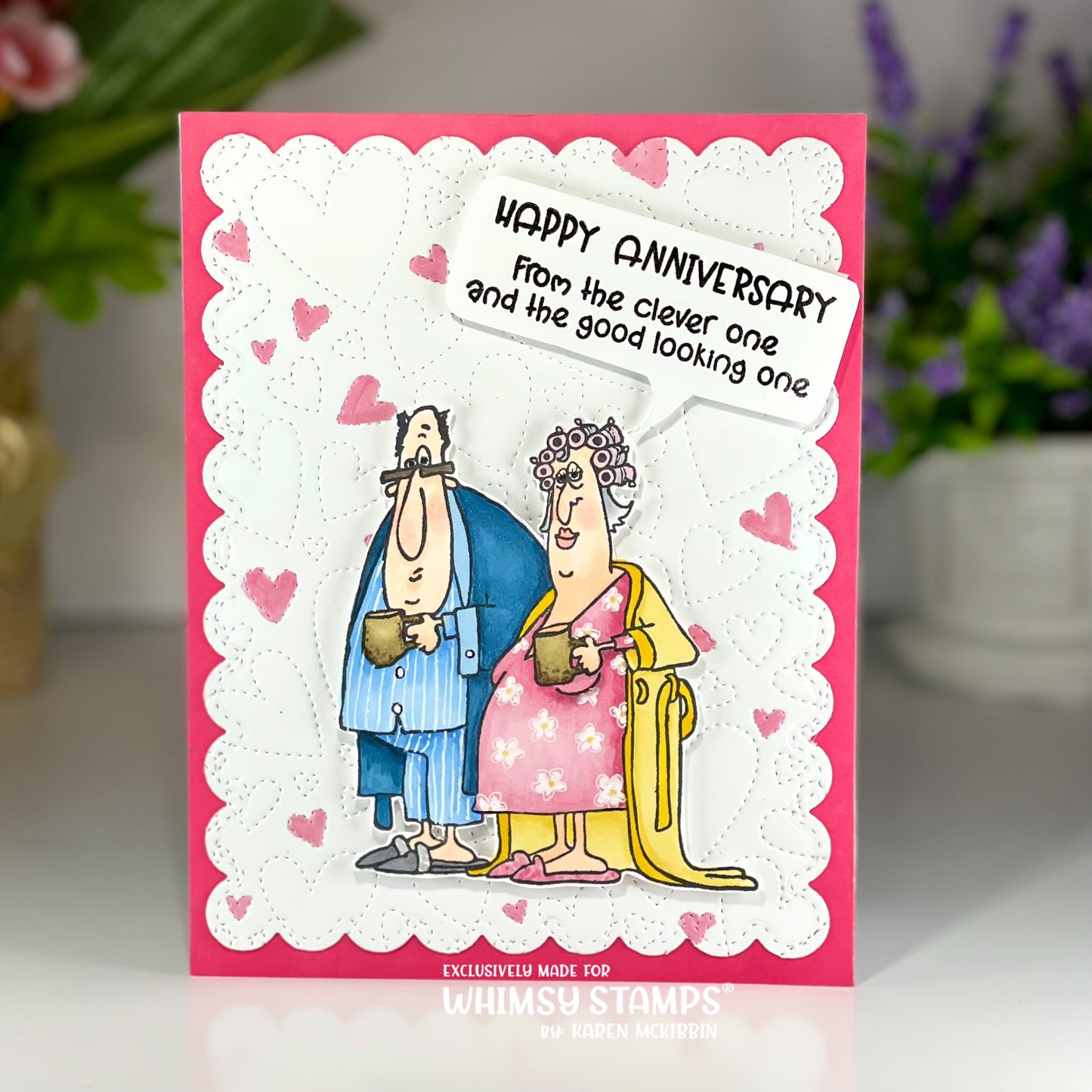 Old Fart Couple Clear Stamps - Whimsy Stamps