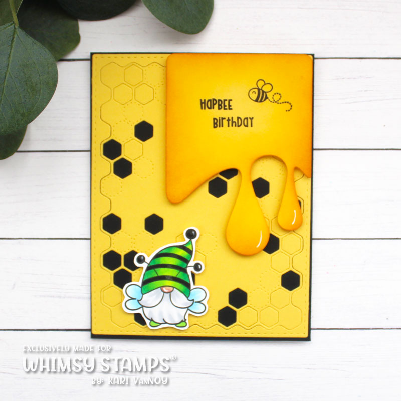 Bee Gnomies Clear Stamps - Whimsy Stamps