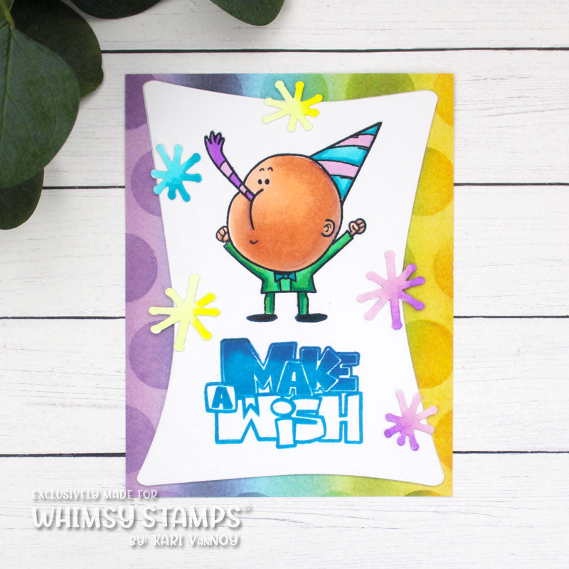 Birthday Sketch Clear Stamps - Whimsy Stamps