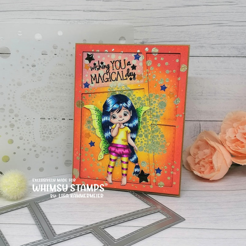 Fairy Shy - Digital Stamp - Whimsy Stamps