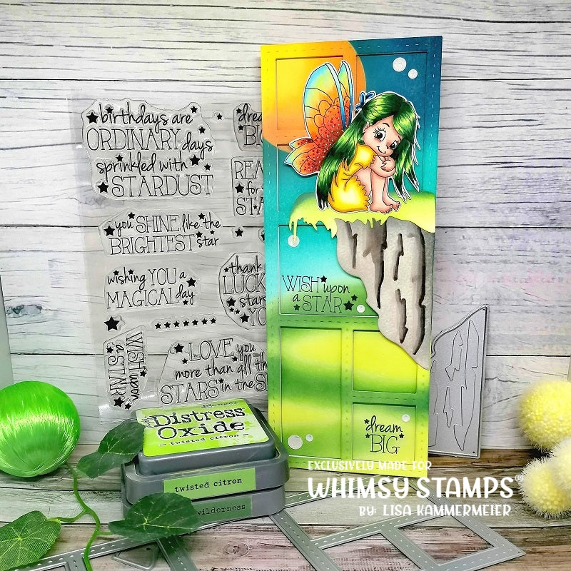 Fairy Sitting - Digital Stamp - Whimsy Stamps