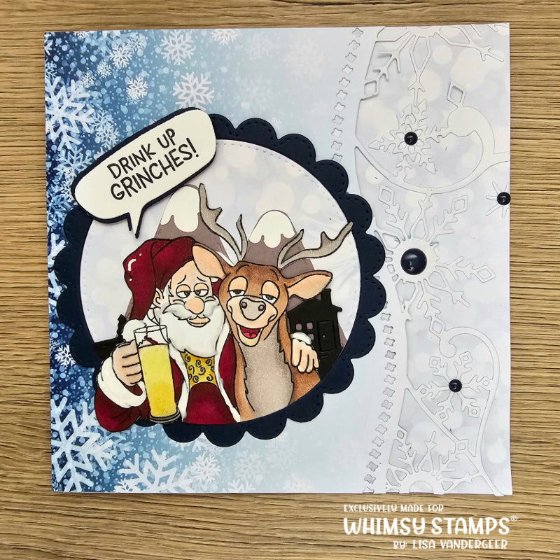 Blitzened Clear Stamps - Whimsy Stamps